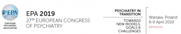 27th European Congress of Psychiatry - 6-9 April 2019 - Warsaw - Poland